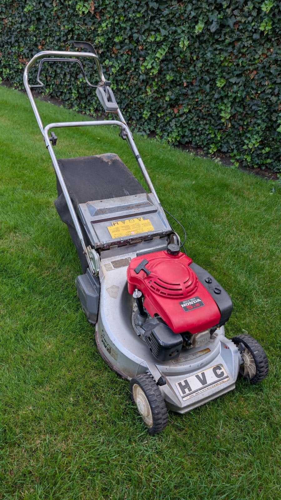 honda 5.5 grasmaaier met rol, Jardin & Terrasse, Honda, Sac de ramassage, Tondeuses à gazon à essence, Enlèvement