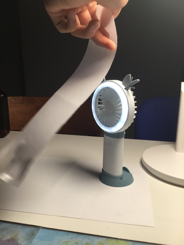 Mini ventilator met houder, Electroménager, Enlèvement, Comme neuf, Autre