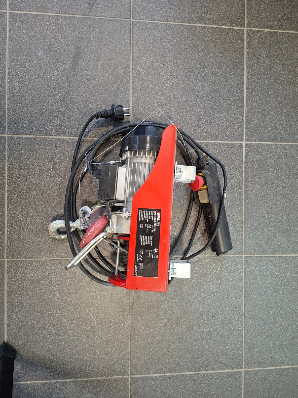 elektrische takel, Ophalen