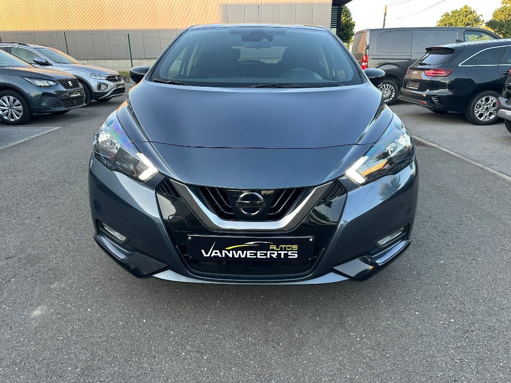 Nissan Micra, benzine, 2023, CARPLAY/ CAMERA/ KEYLESS, Stof, Navigatiesysteem, 1000 cc, Zilver of Grijs