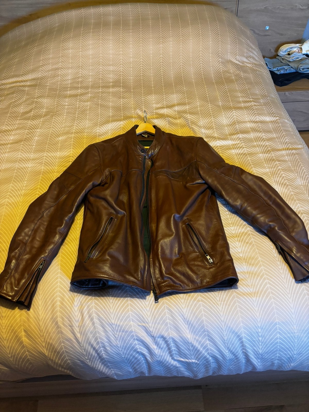 Veste moto ixon 2XL, Motos, Enlèvement, Seconde main, Hommes, Manteau | cuir