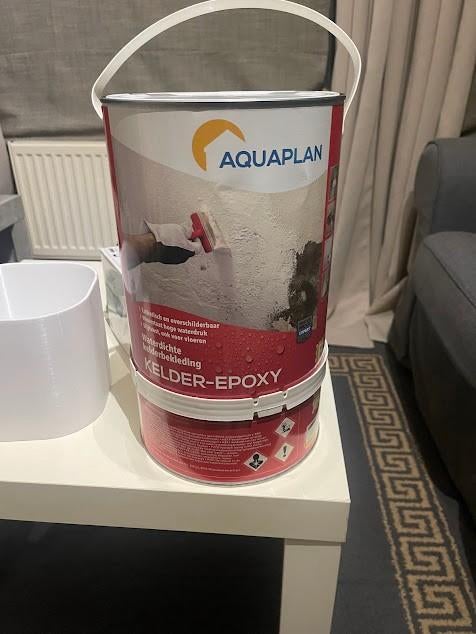 Aquaplan Kelder-epoxy 4 liter, Ophalen, Wit, Nieuw, Verf