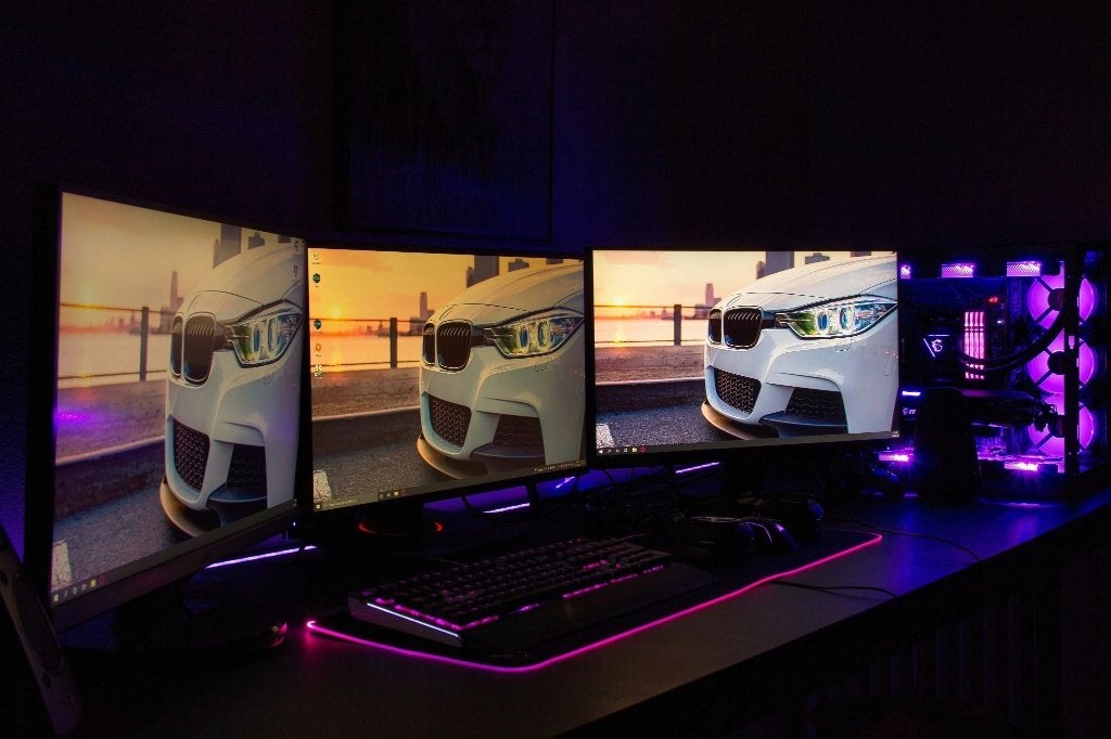Bureau gaming XXL sur mesure – 230  85 cm, Maison & Meubles, Bureau gaming, 230 cm, Utilisé, Bois