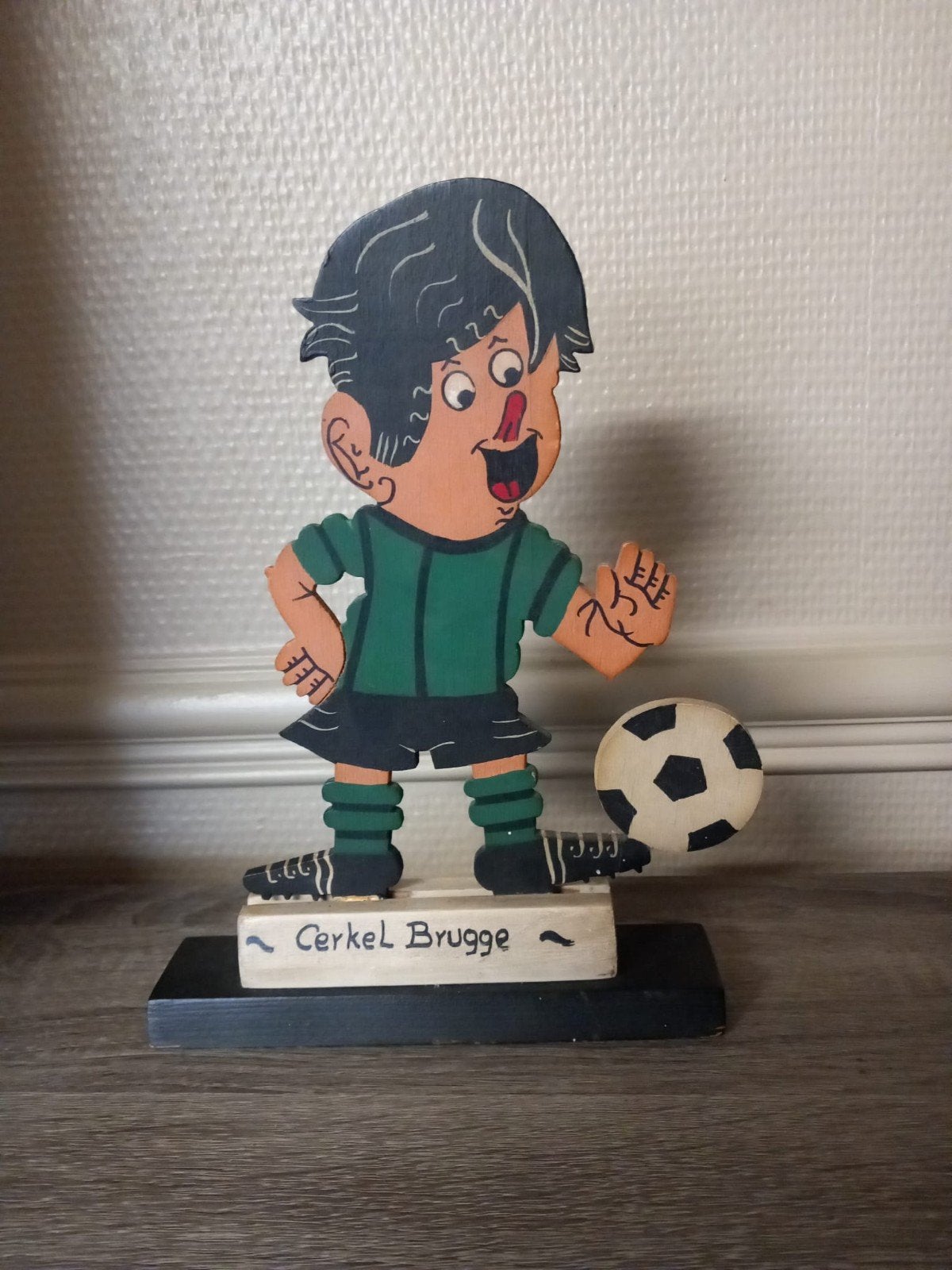 Retro Sportfiguurtje Cercle Brugge, Sport en Fitness, Voetbal, Ophalen
