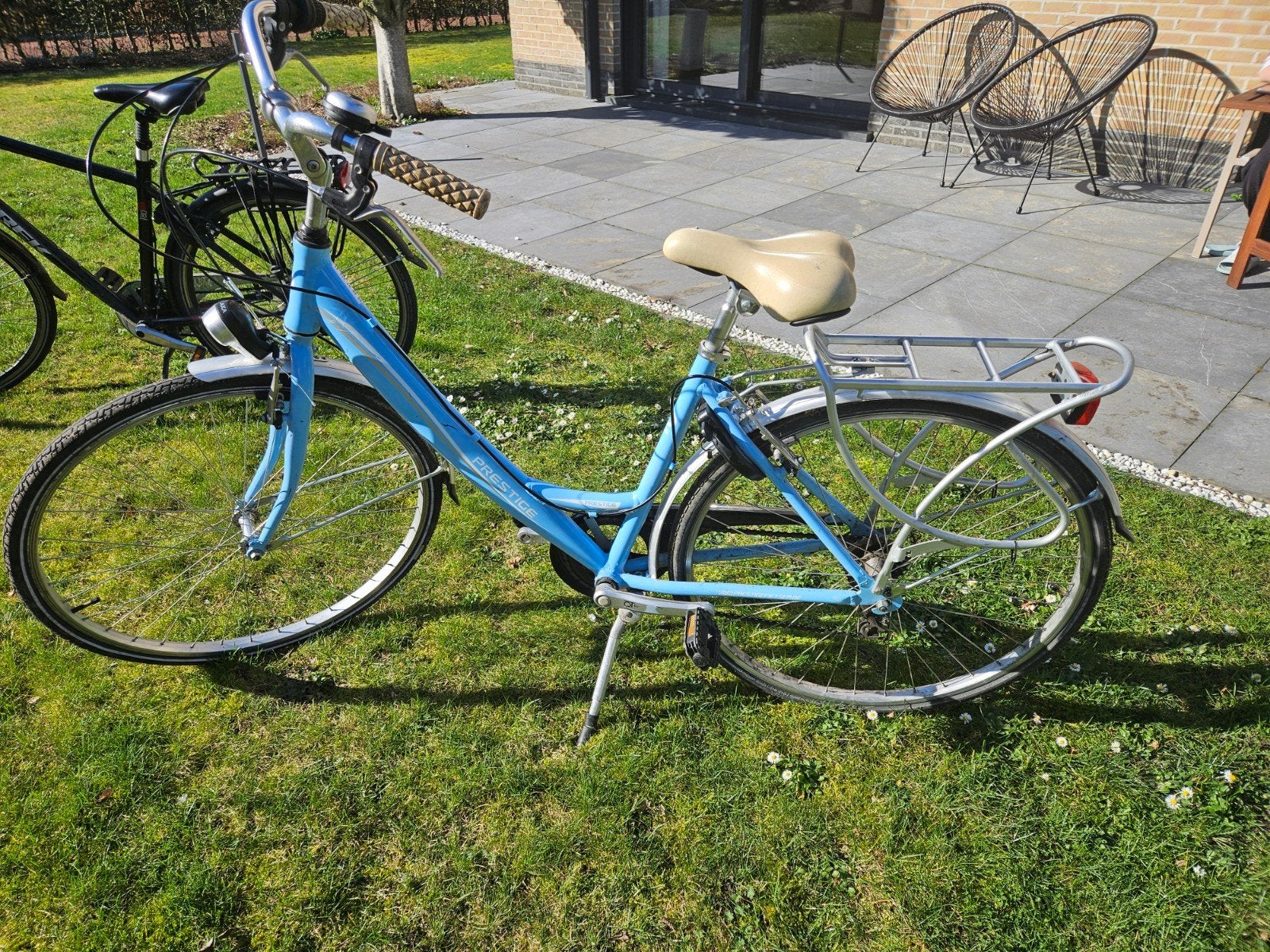 mooie lichtblauwe meisjesfiets, Fietsen en Brommers, 47 tot 50 cm, Ophalen, Gebruikt