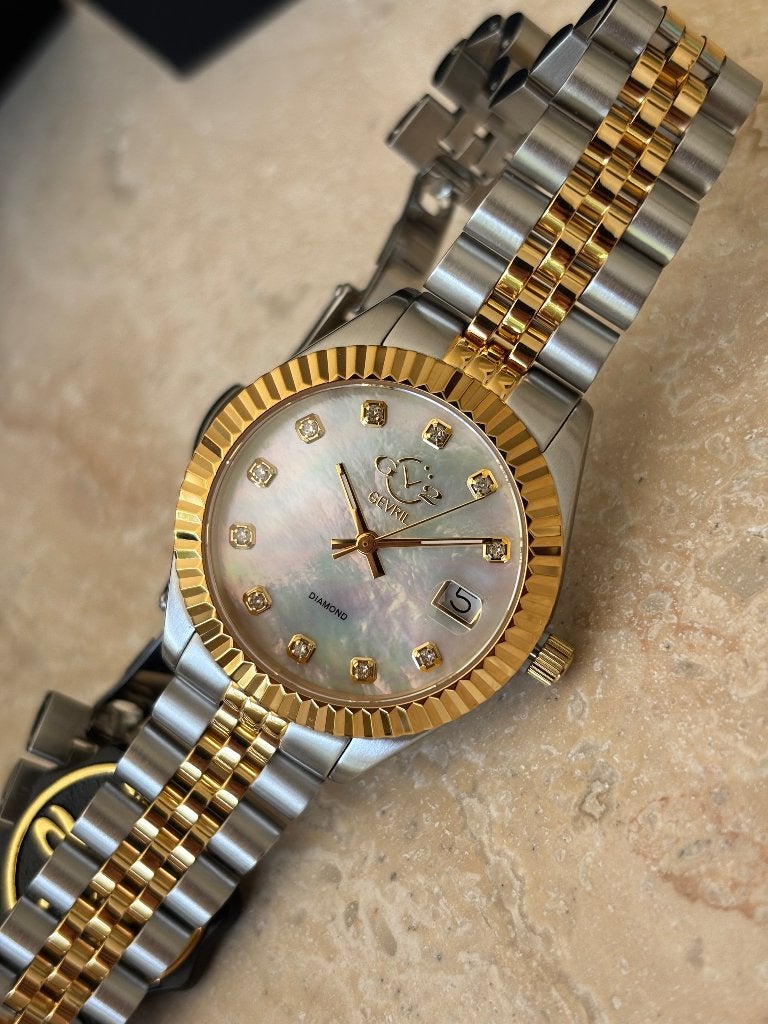 Gevril horloge, Handtassen en Accessoires, Horloges | Dames, Overige merken, Staal, Staal, Polshorloge