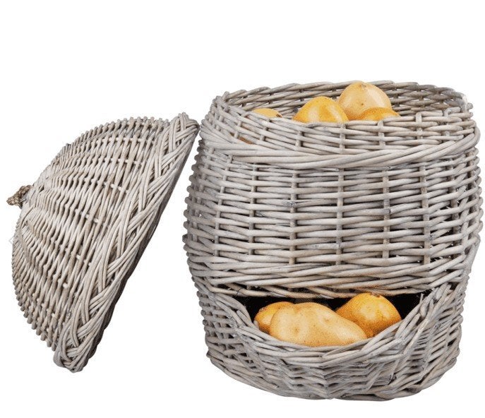 Aardappelmand, Maison & Meubles, Cuisine | Ustensiles de cuisine, Neuf, Pot de stockage, Esschert Design, Matériau naturel, Gris