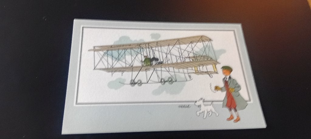 Chromos Tintin Voir et Savoir série aviation néerlandais, Enlèvement ou Envoi, Tintin, Neuf, Image, Affiche ou Autocollant