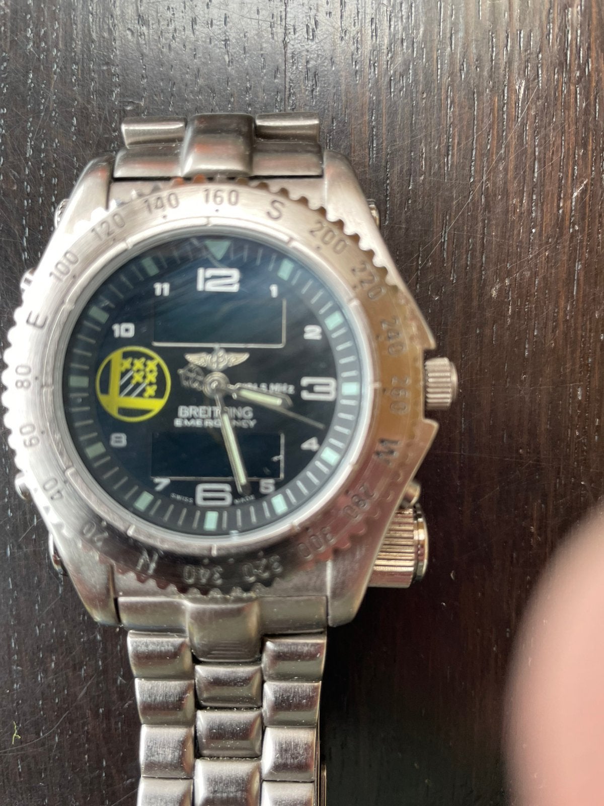 Breitling horloge moet wel nageken worden, Handtassen en Accessoires, Horloges | Heren, Staal, Gebruikt, Staal, Breitling