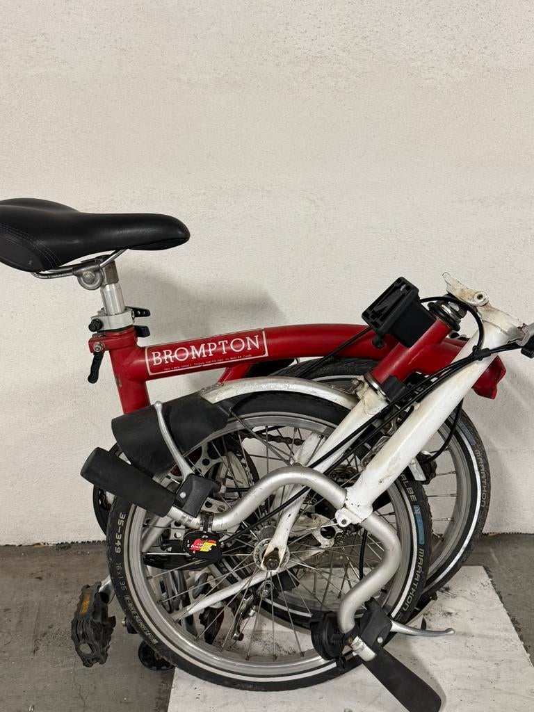 Brompton M3r rood bagagerek, Ophalen, Zo goed als nieuw, Versnellingen