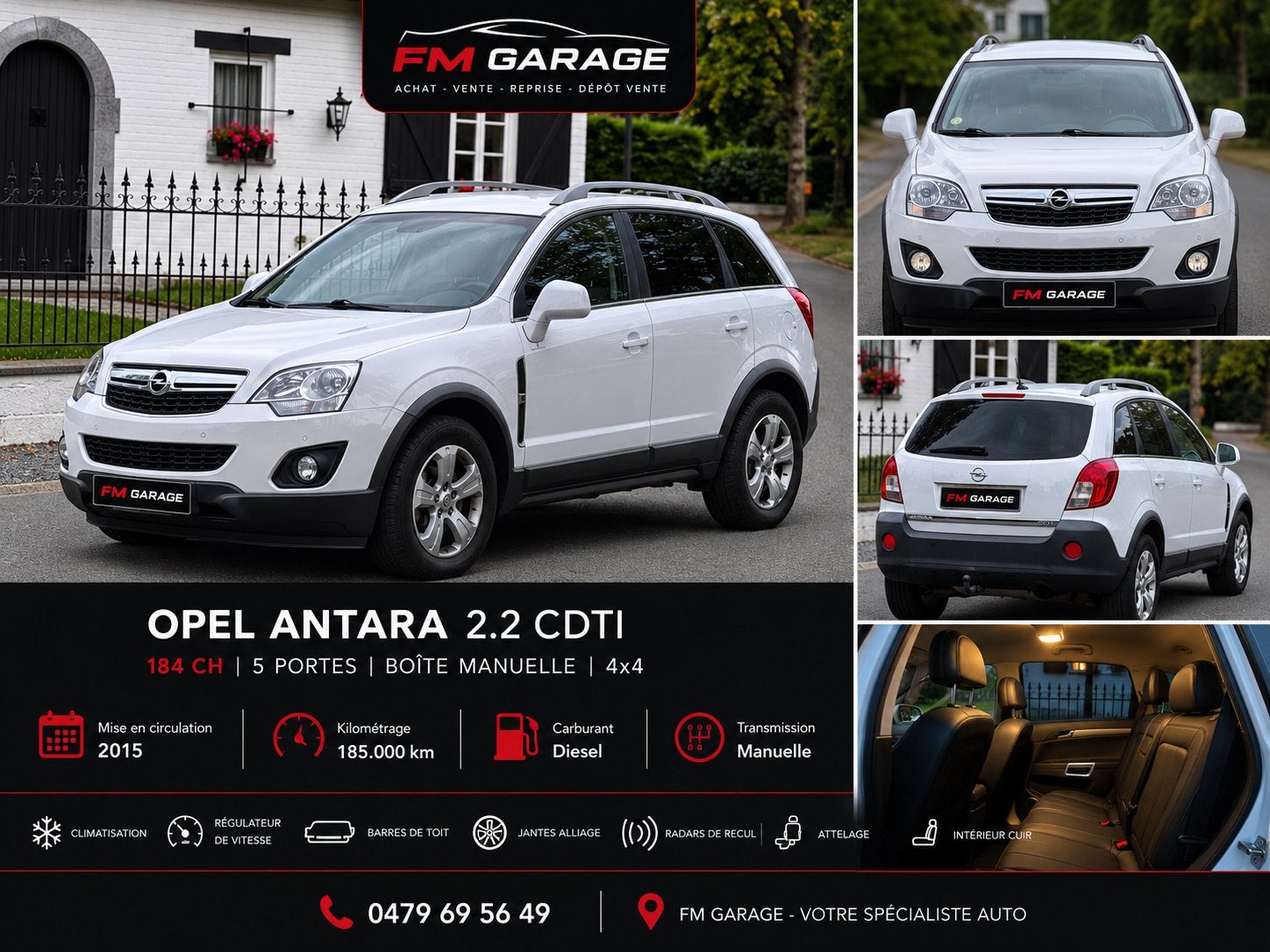 Opel antara, Autos, Opel, Cuir, Euro 5, Achat, Entreprise