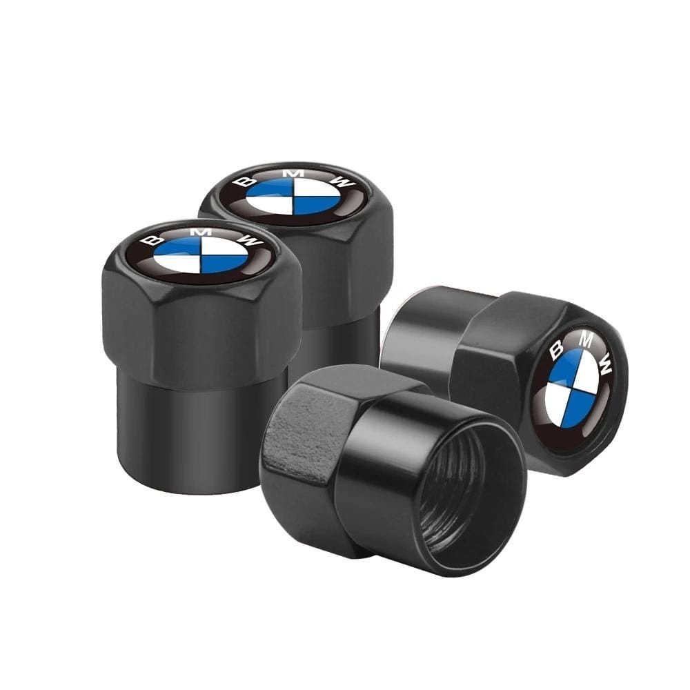 Bmw metalen set ventieldopjes zilver of zwart, Ophalen of Verzenden, Nieuw, BMW