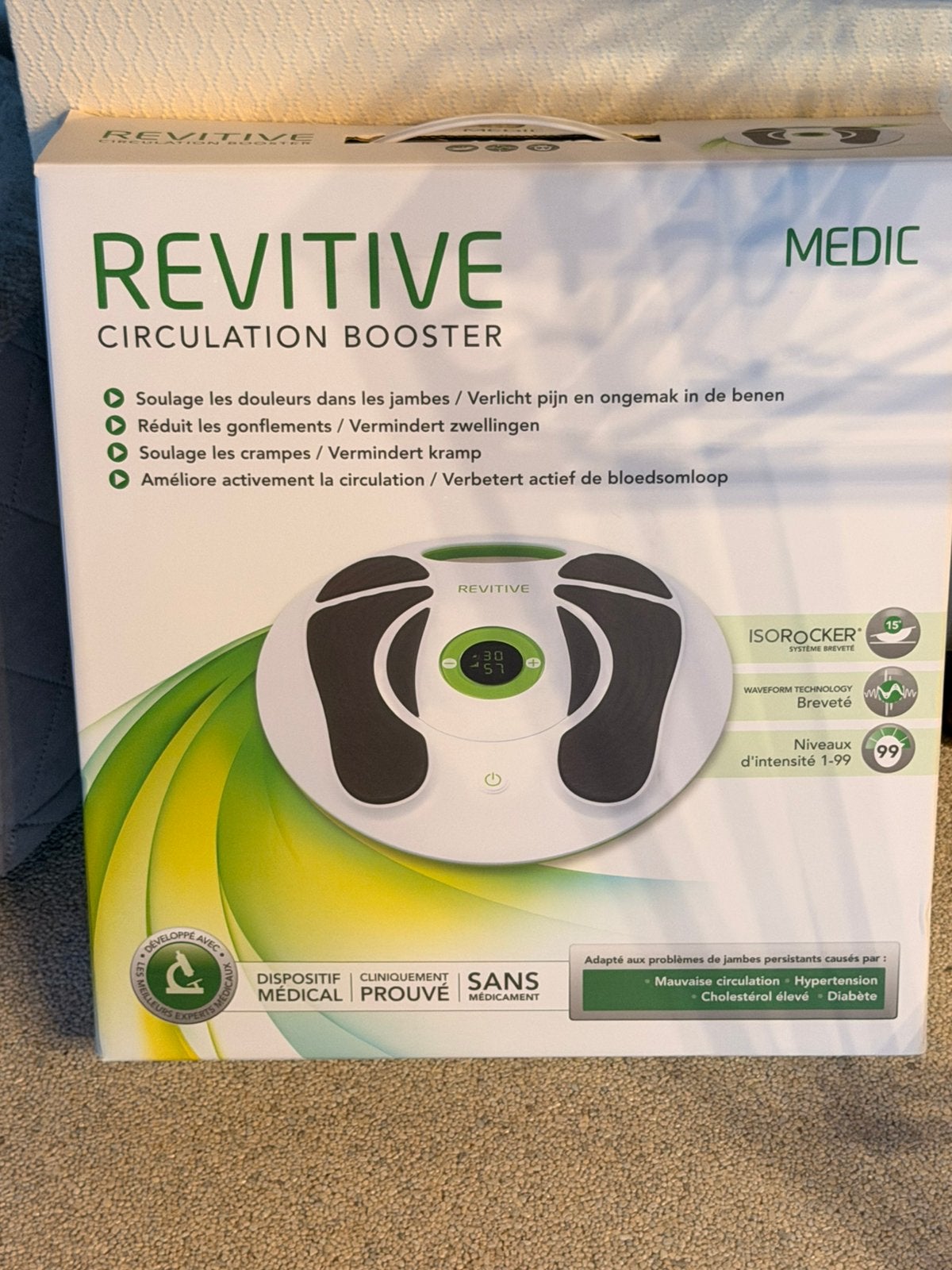 Revitive medic bloedsomloop stimulator, Handtassen en Accessoires, Ophalen of Verzenden