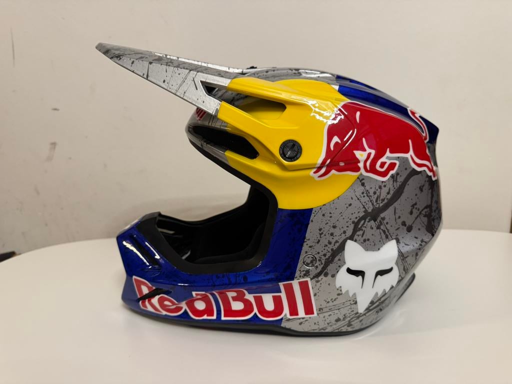 Casque fox v3 red bull taille xs etat neuf, Enlèvement, XS