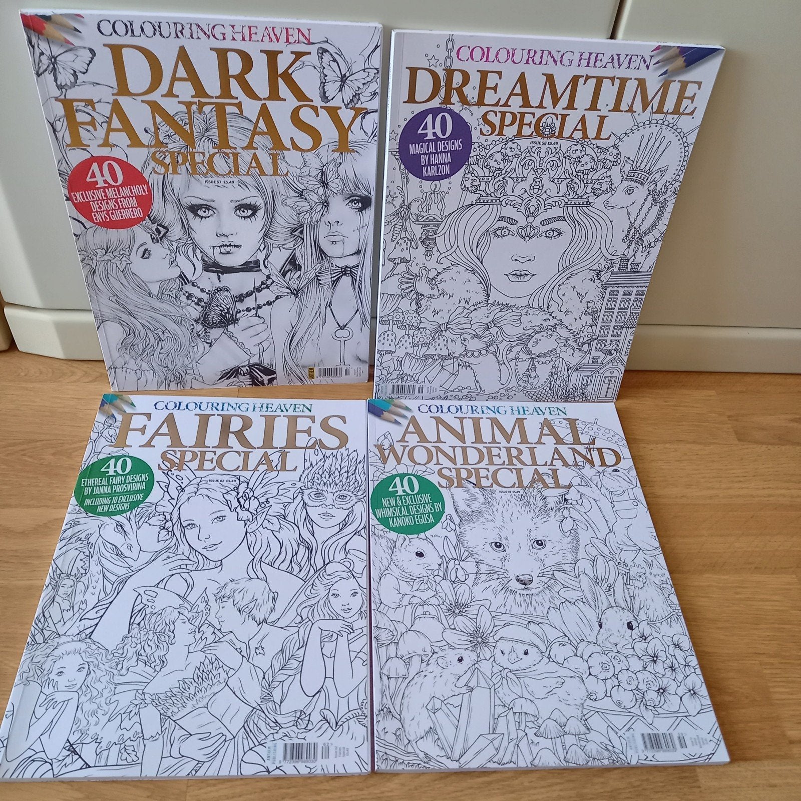 4 NOUVEAUX LIVRES DE COLORIAGE > COLORING HEAVEN, Enlèvement ou Envoi