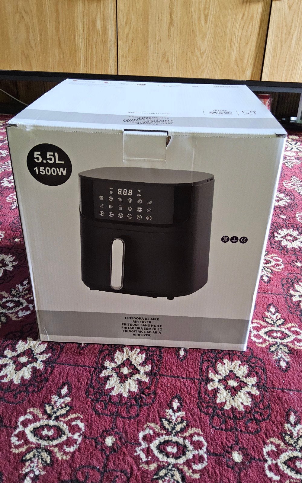 Airfryer splinternieuwe van 5,5L, 1500w, veel functies, Elektronische apparatuur, Airfryers, Ophalen of Verzenden, Airfryer