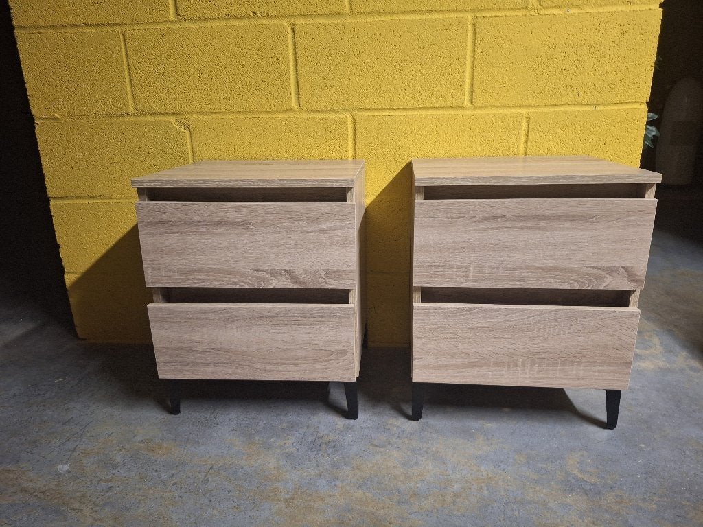 Nachtkastjes 2 stuks, Ophalen, Minder dan 45 cm, Zo goed als nieuw, Minder dan 55 cm