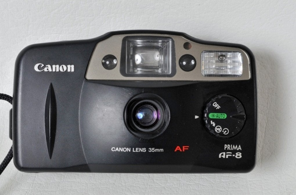 Canon Prima AF 8     Focale fixe de 35 mm   Argentique, TV, Hi-fi & Vidéo, Enlèvement ou Envoi, Comme neuf, Compact, Canon