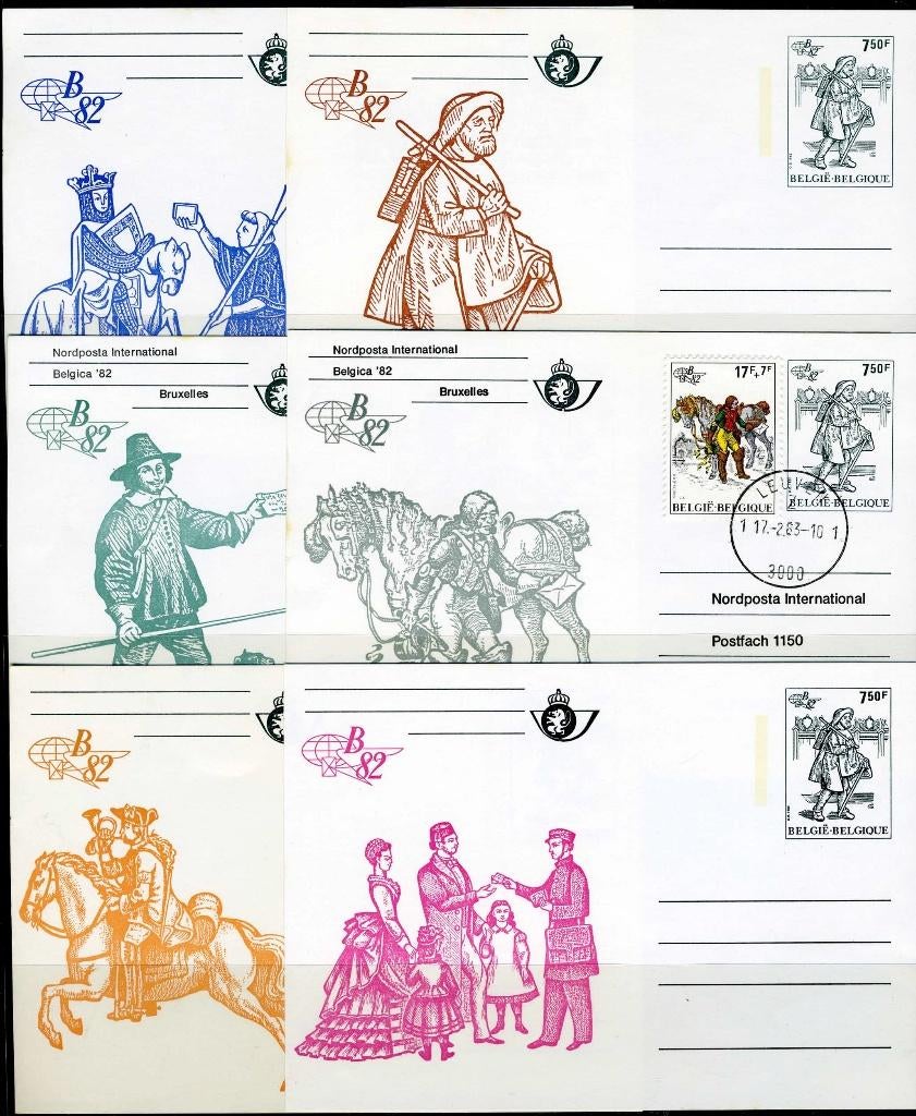 (B) BK28/33 1982 - Belgica 82, Postzegels en Munten, Postzegels | Europa | België, Ophalen of Verzenden, Postfris, Postfris