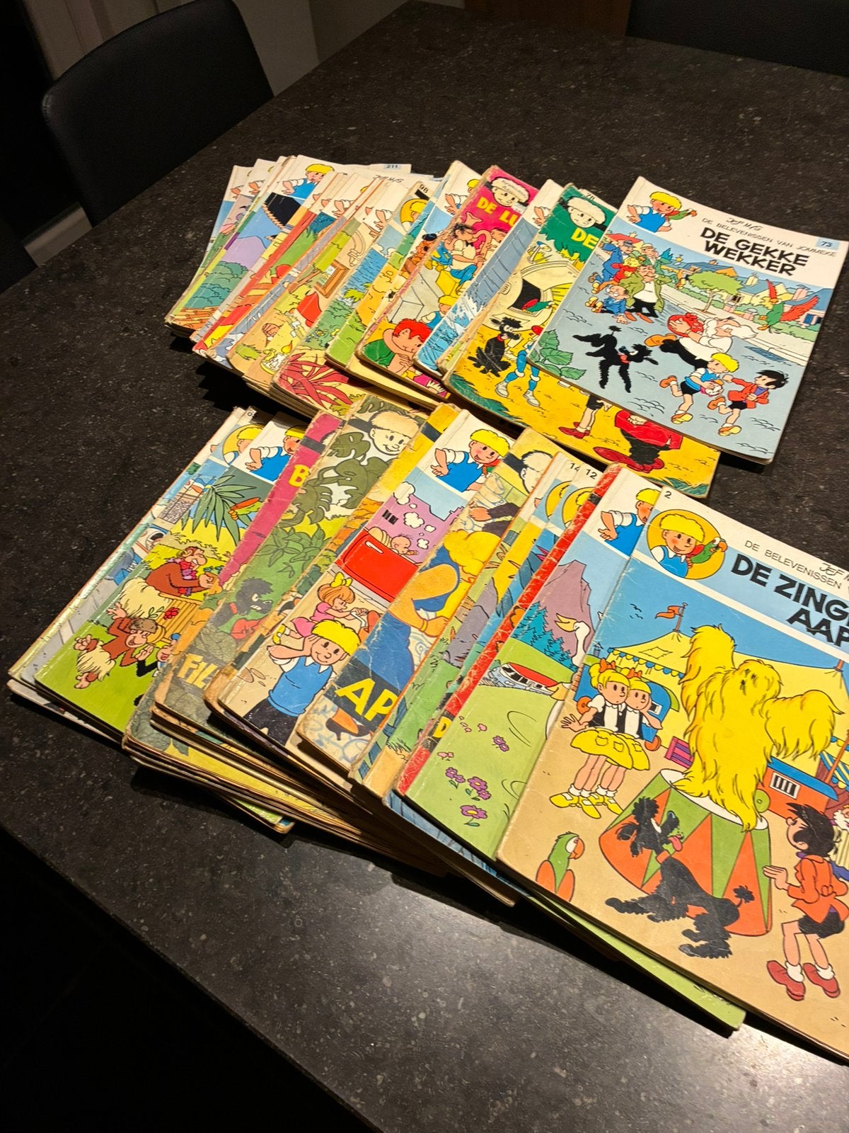 60 jommeke’s-strips, Boeken, Meerdere comics, Ophalen, Gelezen, Europa