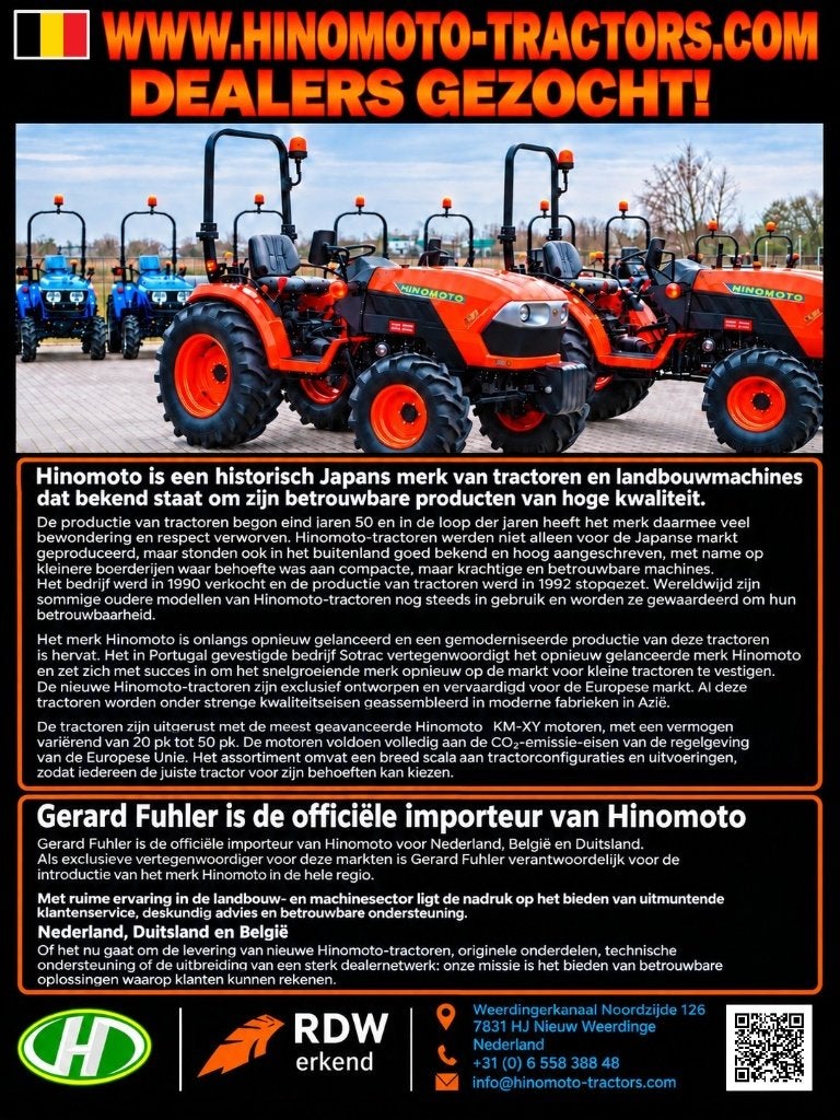 TRACTEURS HINOMOTO RECHERCHAIENT DES REVENDEURS, Articles professionnels, Enlèvement