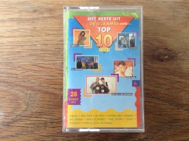 muziekcassette het beste uit de vlaamse top 10, CD & DVD, Cassettes audio, Enlèvement ou Envoi, En néerlandais, 1 cassette audio
