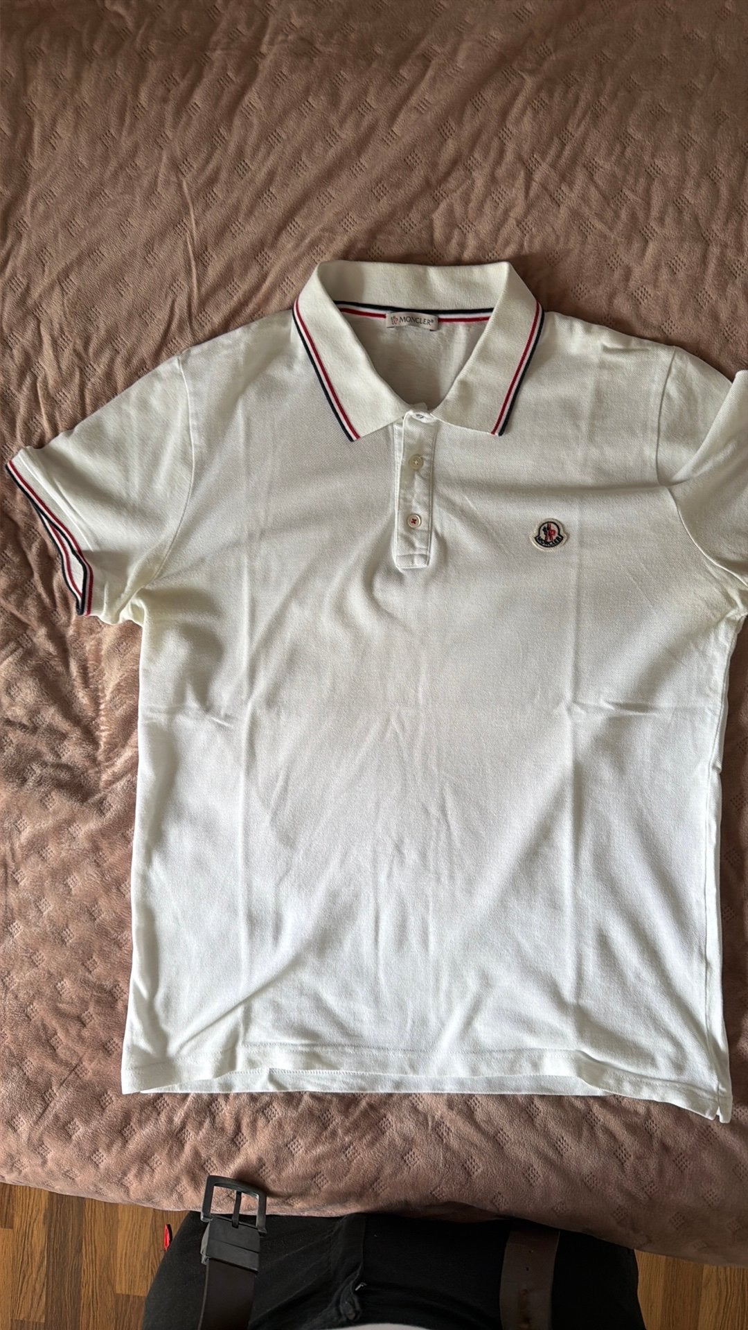 moncler  polo, Ophalen, Gedragen, Maat 48/50 (M), Wit