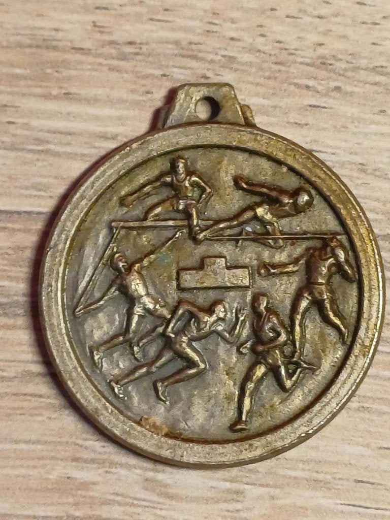 Vintage U.S.E.P. Ancient Athletics Medal, Verzenden, Brons