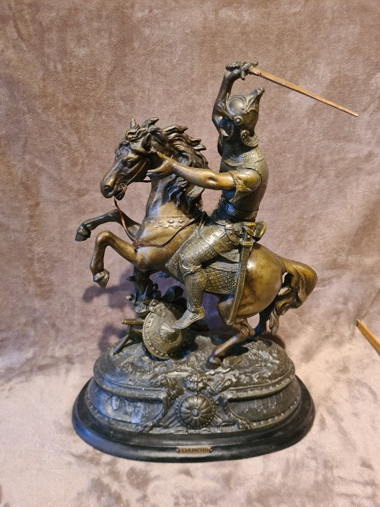 Beeld in zamac , hoogte 47cm, Antiek en Kunst, Ophalen, Beeld
