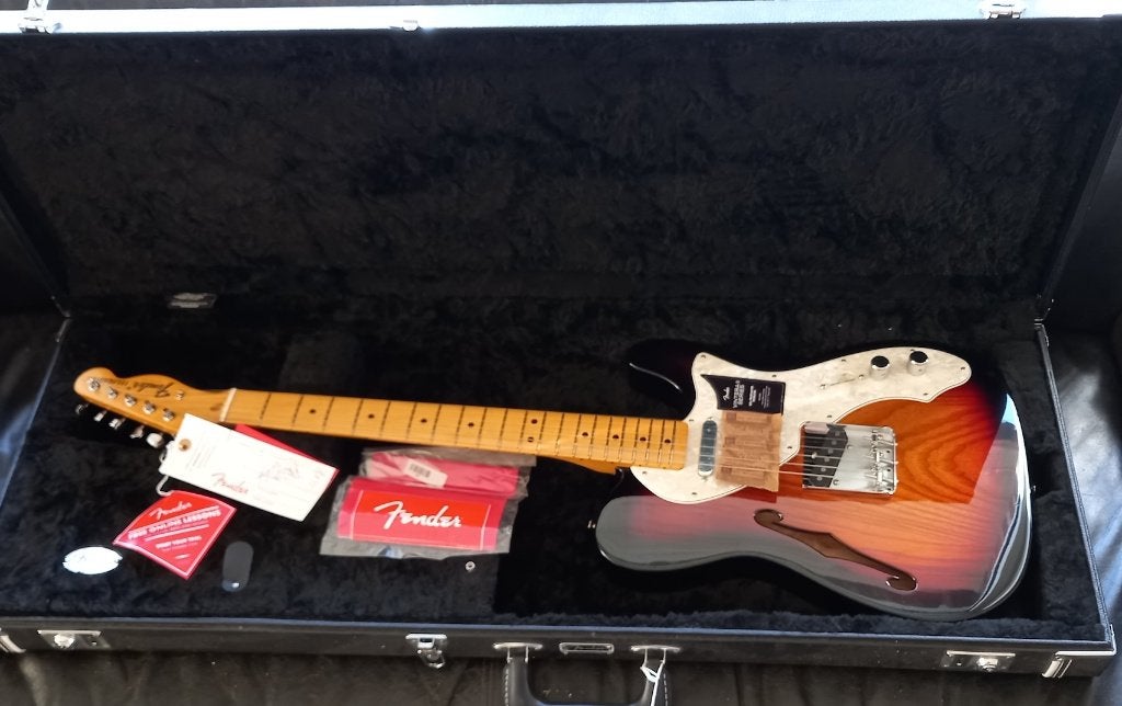 Neuve: Fender Vintera II '60s Telecaster Thinline MN, Enlèvement ou Envoi, Neuf, Semi-solid body, Fender