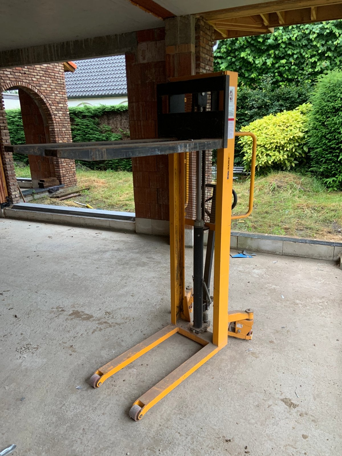 Manueele palletstapelaar 1000kg, Ophalen, Gebruikt, Handmatig