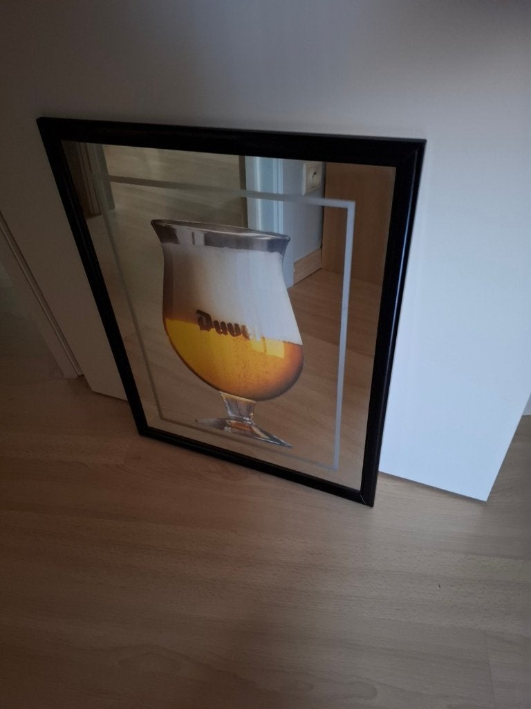 Duvel Spiegel, Maison & Meubles, Accessoires pour la Maison | Miroirs, Enlèvement, Comme neuf, Rectangulaire