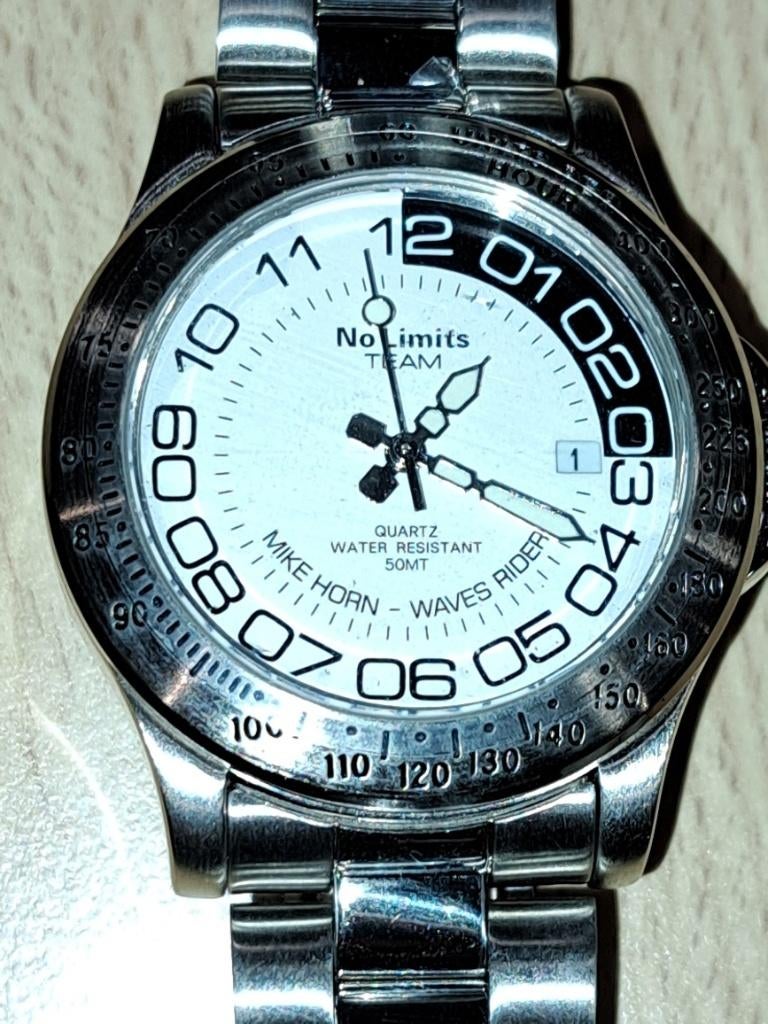 herenhorloge Sector No Limits Mike Horn "Waves Rider", Ophalen, Staal, Staal, Polshorloge