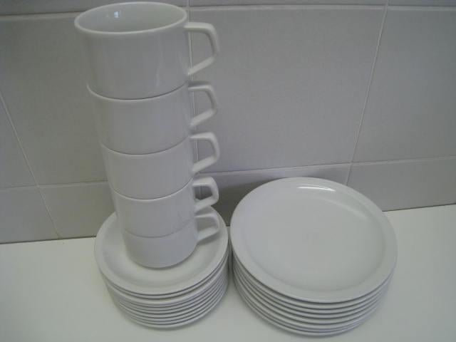 Vintage servies, wit. 23 stuks. Seltmann, Weiden, W. Germany, Enlèvement