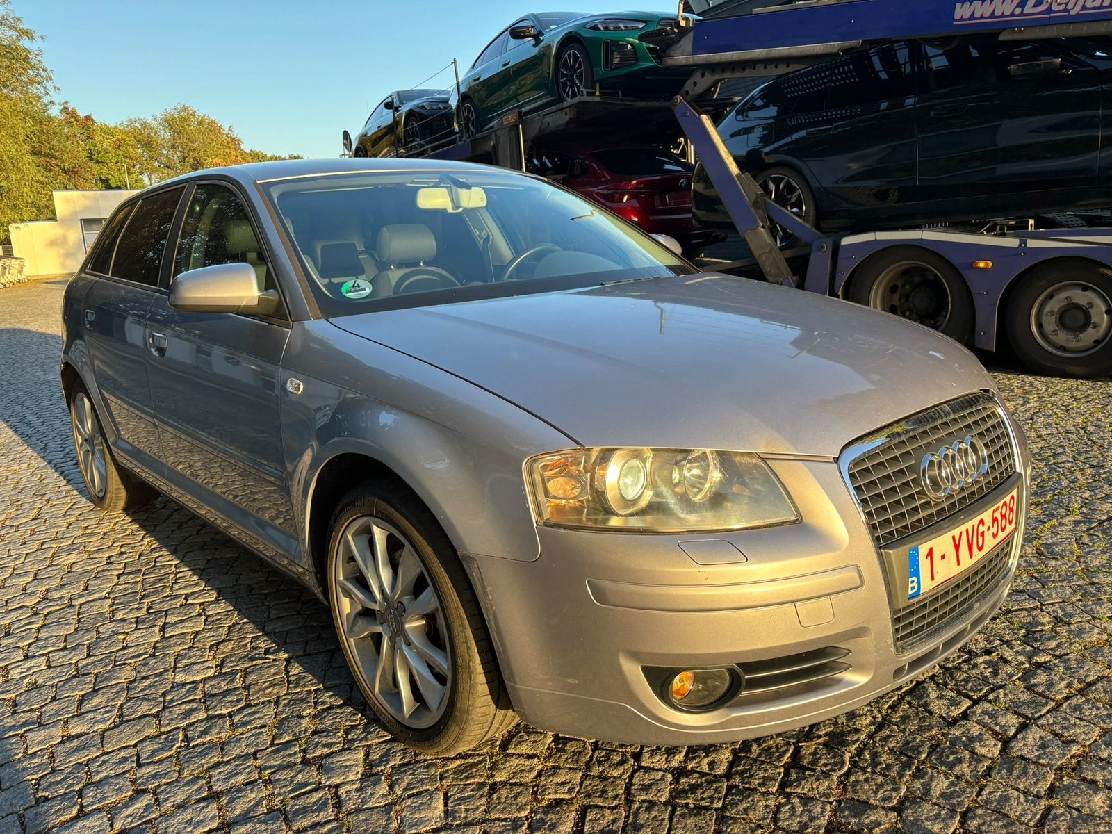 Audi A3 Automaat, Auto's, Automaat, Stof, Zwart, Berline