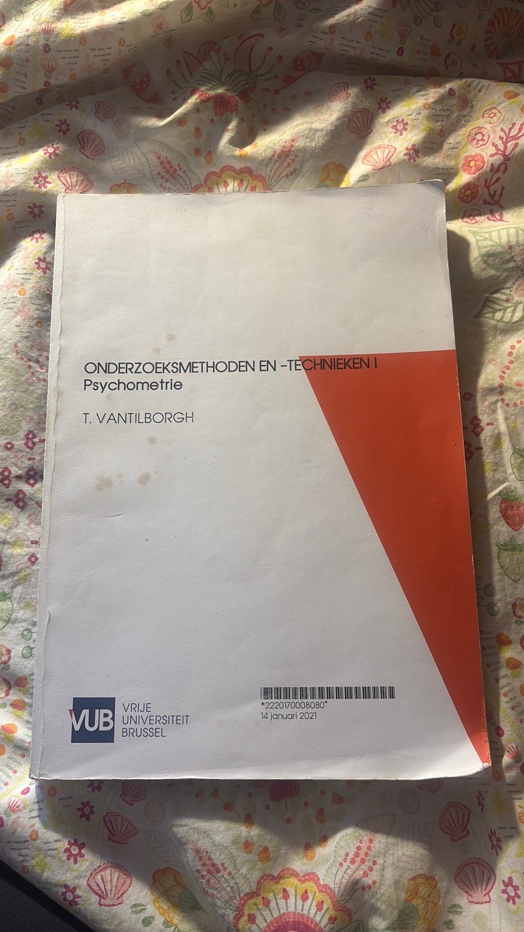 Onderzoeksmethoden I VUB, Boeken, Ophalen of Verzenden, Gelezen, Overige onderwerpen
