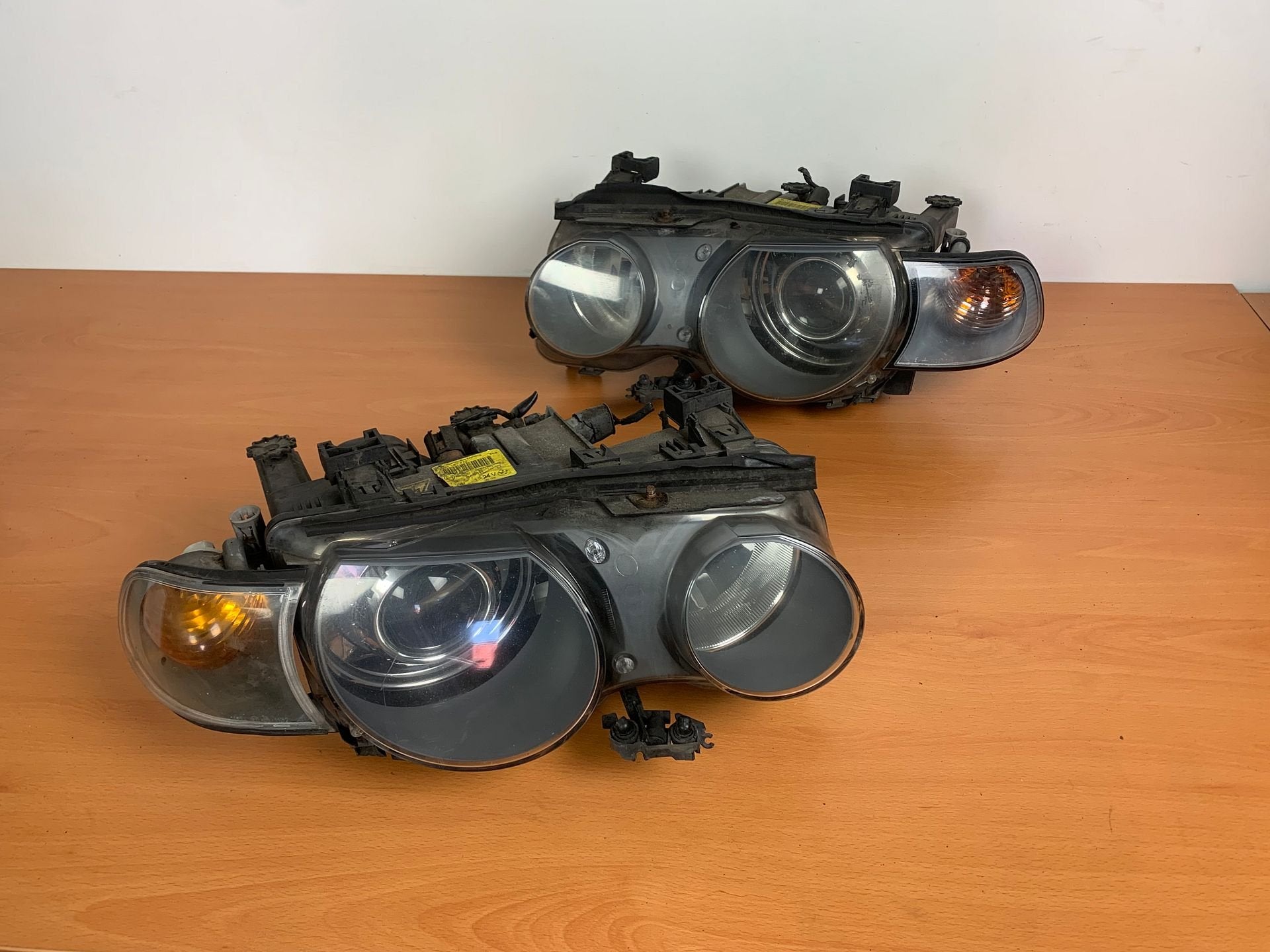 koplamp set bmw 3-serie E46 compact xenon 2001 tot 2005, Auto-onderdelen, Gebruikt, -, -, Ophalen of Verzenden