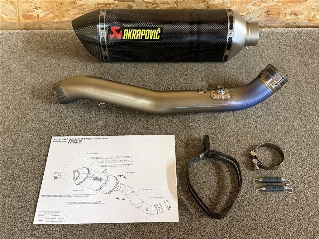 Akrapovic uitlaat demper GSX-R1000 GSXR1000 09-11 K9 L0 L1, Verzenden, Gebruikt