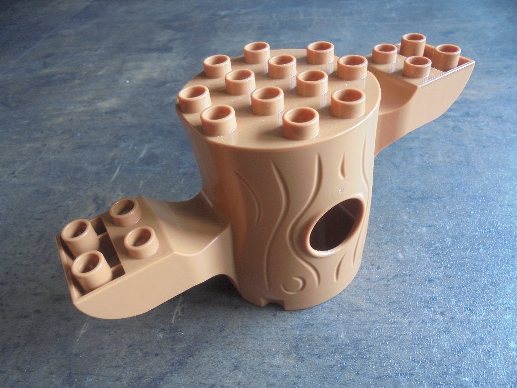 Lego Duplo Plant Tree Trunk with Open Back (zie foto's), Ophalen of Verzenden, Gebruikt, Losse stenen, Duplo
