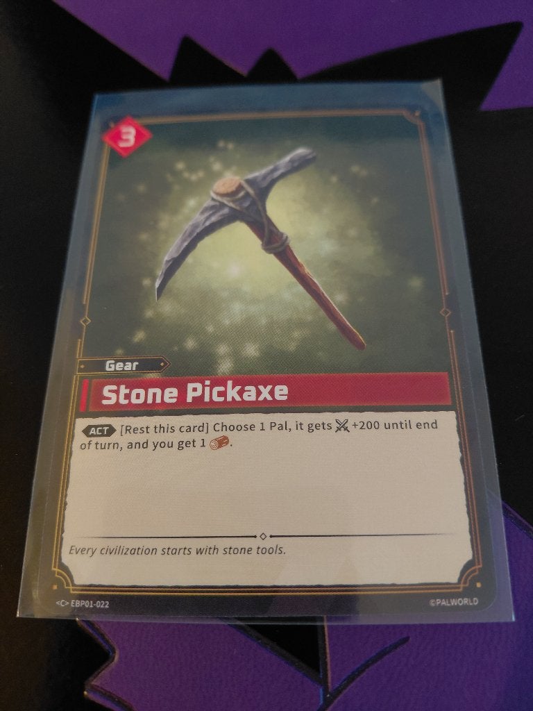 Palworld: Stone Pickaxe - <C> EBP01-022 (PRISTINE), Enlèvement ou Envoi, Neuf, Carte(s) à jouer