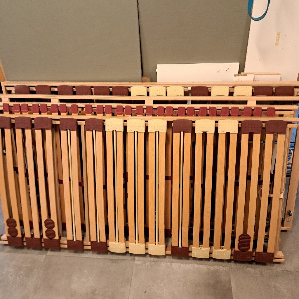 4 lattenbodems voor bedden van 2 meter, Huis en Inrichting, Ophalen, Gebruikt, 90 cm, Eenpersoons