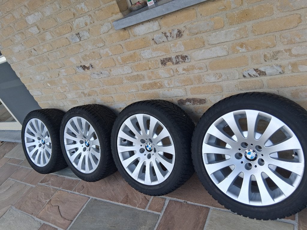 Bmw BBS 18 inch velgen styling 118 met banden, Auto-onderdelen, Banden en Velgen, Ophalen, 18 inch, Banden en Velgen, Winterbanden