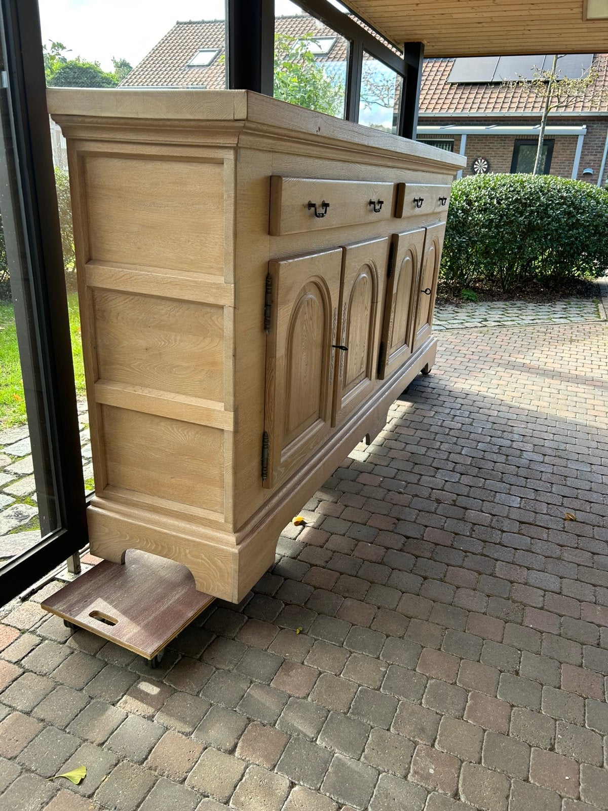 Eiken dressoir, Ophalen, Gebruikt, Eikenhout, Met lade(s)