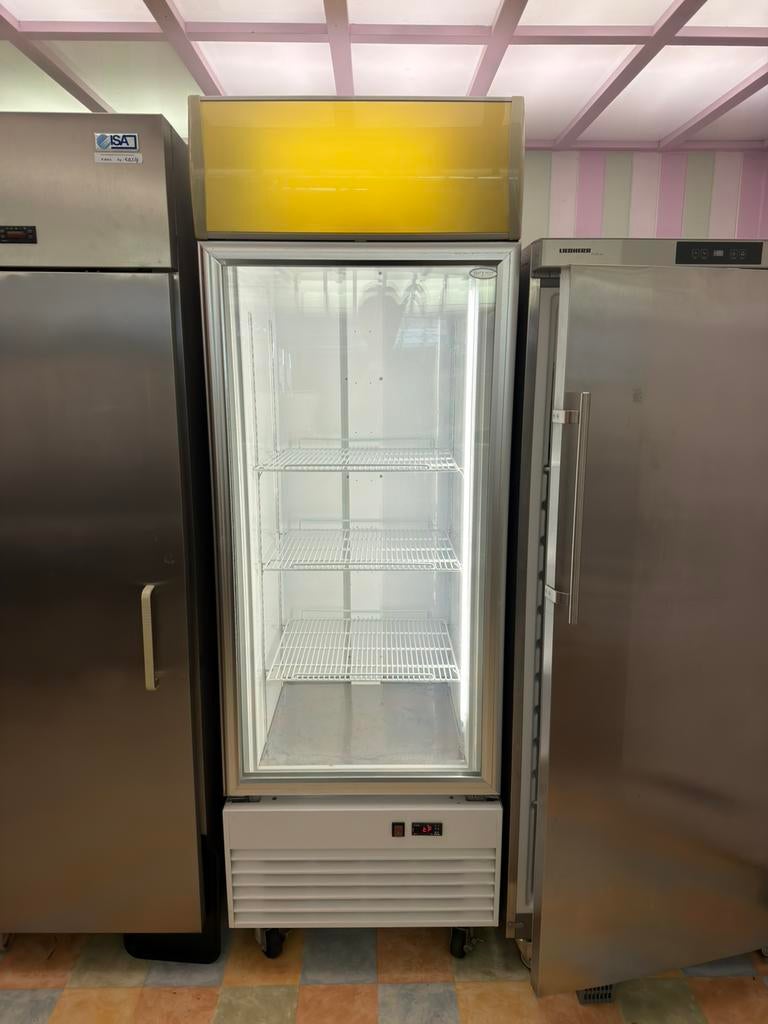 Diepvriezer met glas, Ophalen, Gebruikt, Koelen en Vriezen