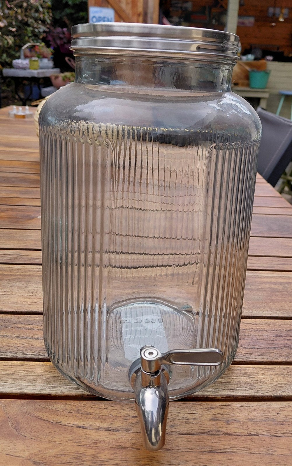 Drankdispencer in glas, 6 liter, Glas, Ophalen