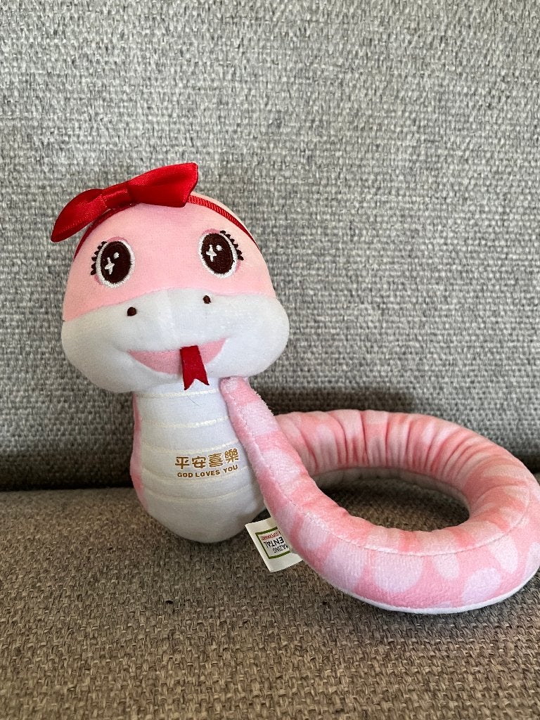 Knuffel/pluche slang, Ophalen of Verzenden, Zo goed als nieuw, Overige typen, Klein (minder dan 20 cm)
