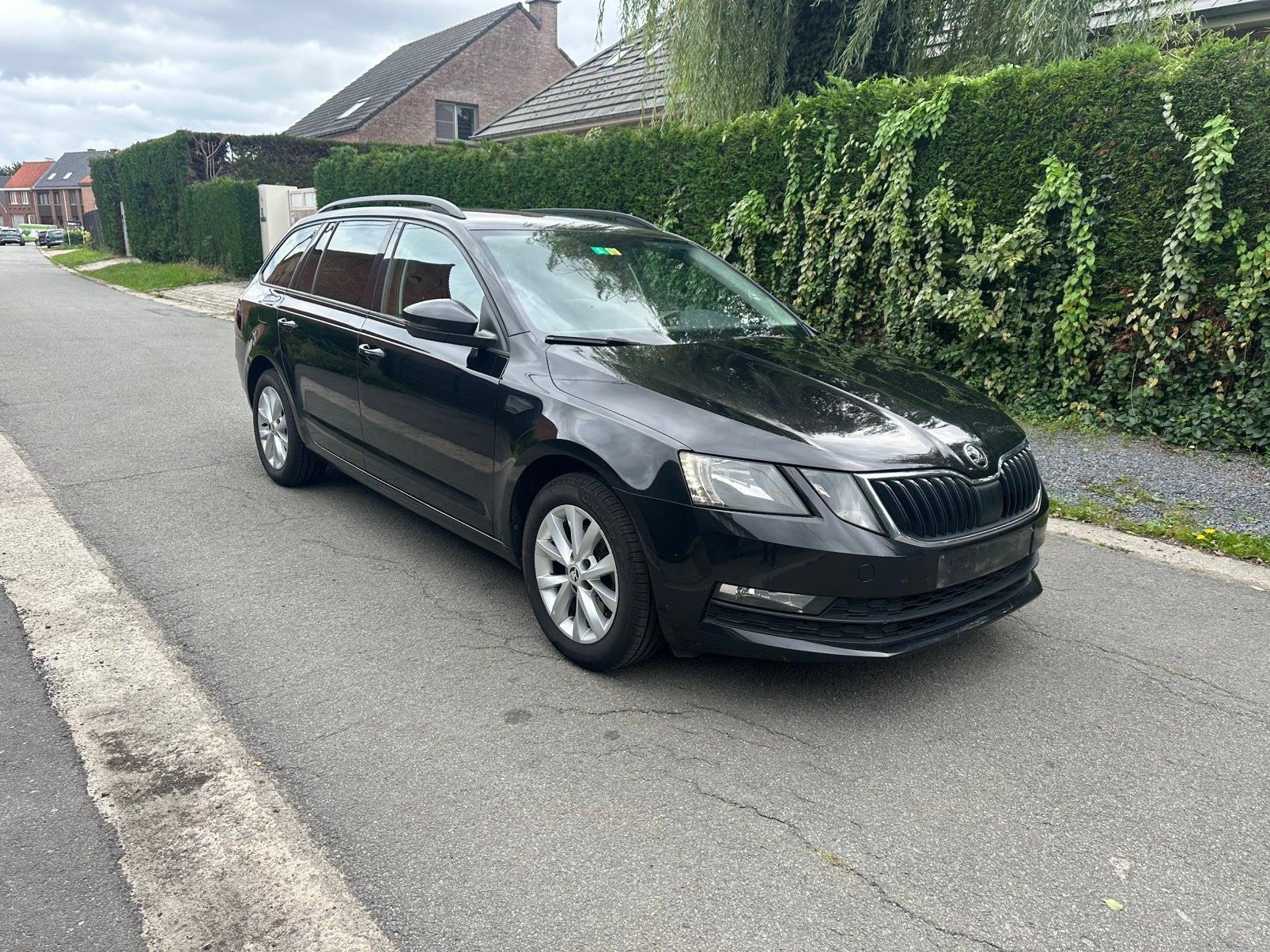 Skoda Octavia 1.5 TSI 2019/163.000km/Automaat, Auto's, Stof, 1498 cc, Zwart, Break