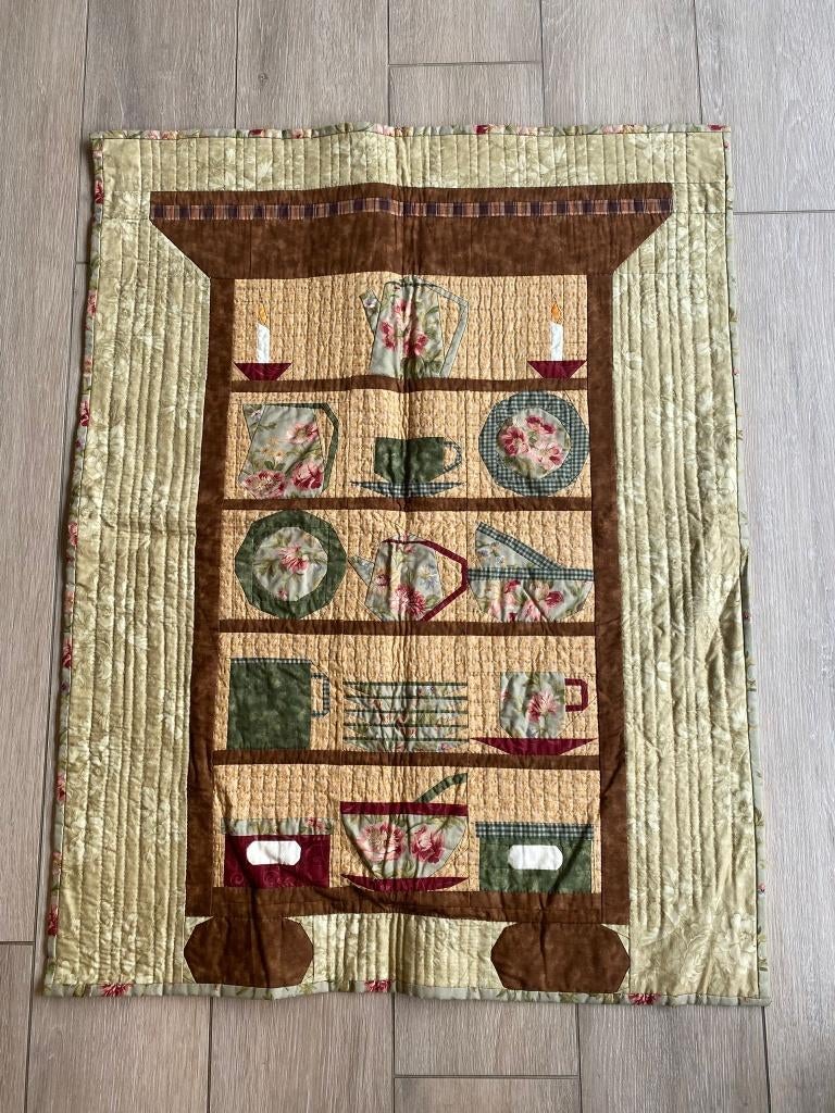 quilt VOLLEDIG handgemaakt !!!, Hobby en Vrije tijd, Ophalen, Gebruikt
