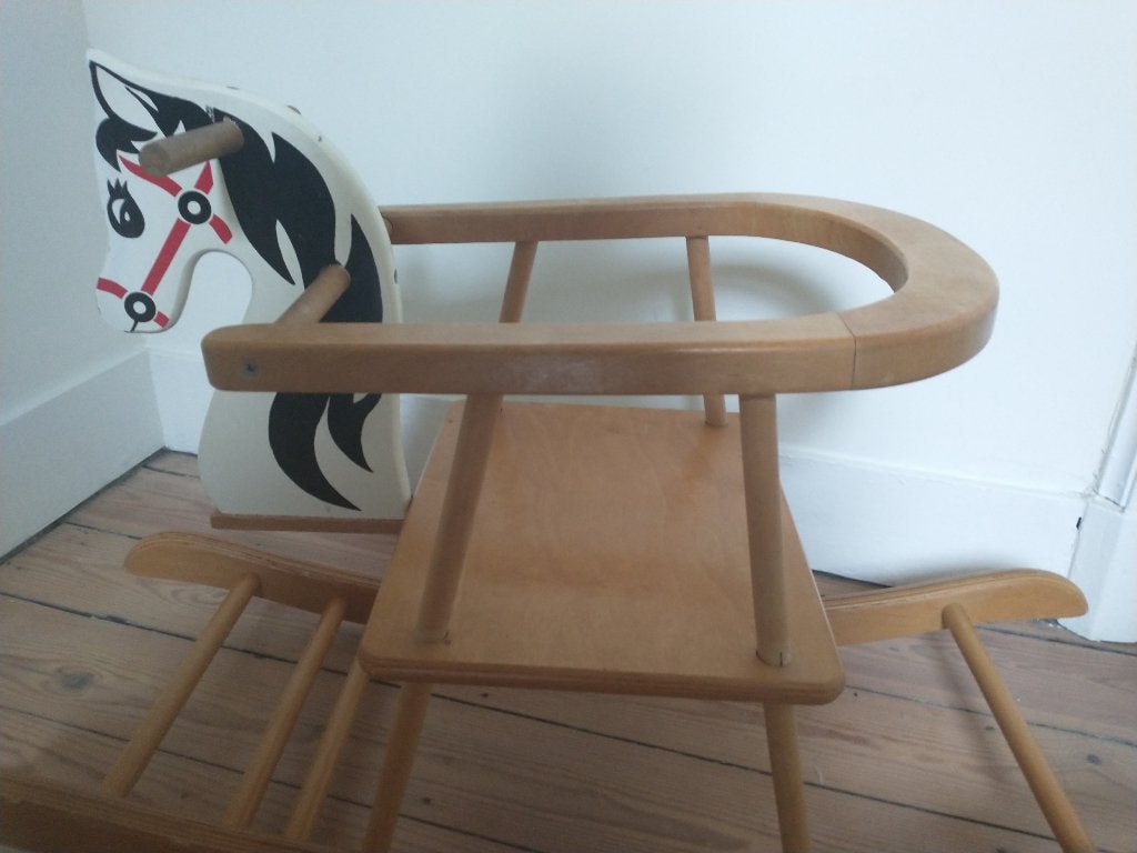 Houten hobbelpaard voor kinderen, Ophalen, Gebruikt