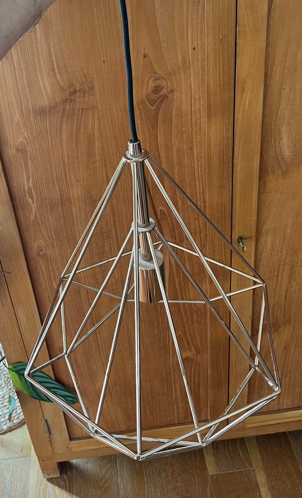Bronzen plafondlamp, Ophalen of Verzenden, Zo goed als nieuw